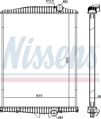 Nissens 654630 - Hladnjak, hladjenje motora www.molydon.hr