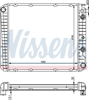 Nissens 65544A - Hladnjak, hladjenje motora www.molydon.hr