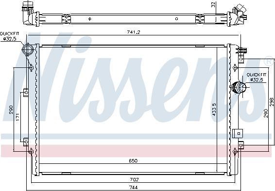 Nissens 65330 - Hladnjak, hladjenje motora www.molydon.hr