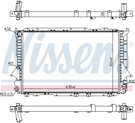 Nissens 60458 - Hladnjak, hladjenje motora www.molydon.hr