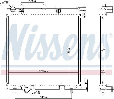 Nissens 606400 - Hladnjak, hladjenje motora www.molydon.hr