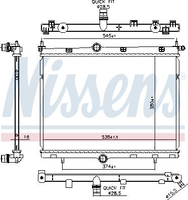 Nissens 606859 - Hladnjak, hladjenje motora www.molydon.hr