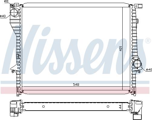 Nissens 60638 - Hladnjak, hladjenje motora www.molydon.hr