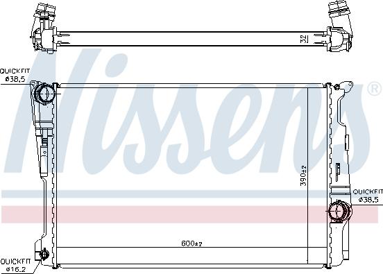 Nissens 60809 - Hladnjak, hladjenje motora www.molydon.hr