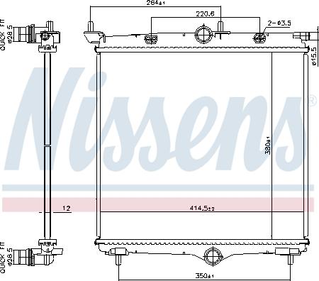 Nissens 607031 - Hladnjak, hladjenje motora www.molydon.hr