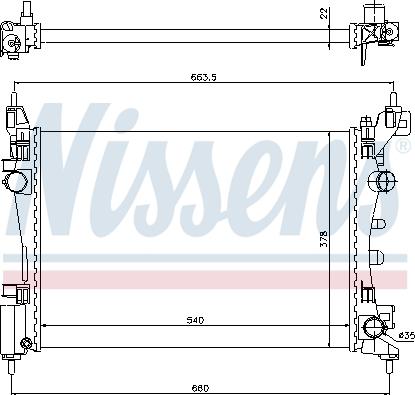 Nissens 695945 - Hladnjak, hladjenje motora www.molydon.hr