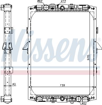 Nissens 61419A - Hladnjak, hladjenje motora www.molydon.hr