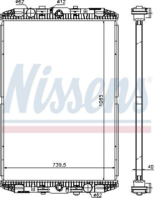 Nissens 614170 - Hladnjak, hladjenje motora www.molydon.hr