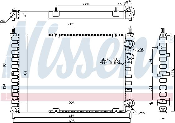 Nissens 691060 - Hladnjak, hladjenje motora www.molydon.hr