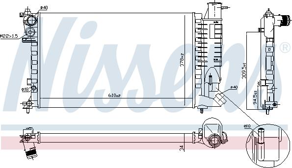 Nissens 690775 - Hladnjak, hladjenje motora www.molydon.hr