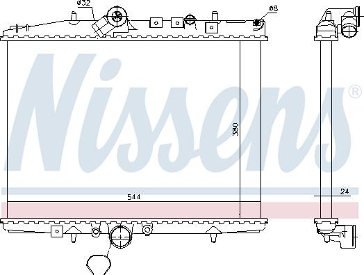 Nissens 695236 - Hladnjak, hladjenje motora www.molydon.hr