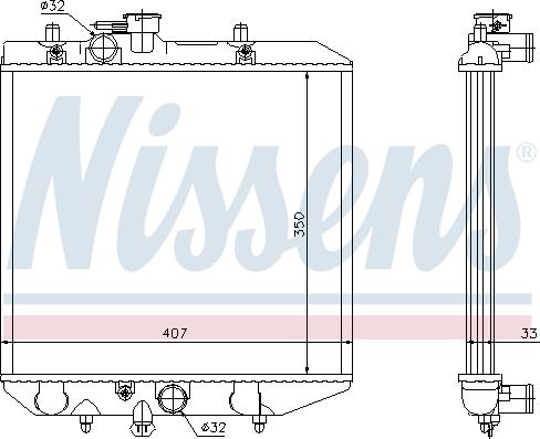 Nissens 61749 - Hladnjak, hladjenje motora www.molydon.hr