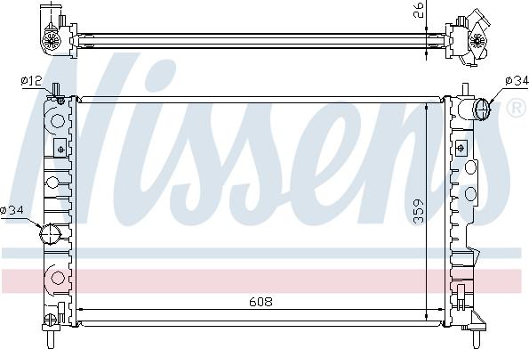 Nissens 68002A - Hladnjak, hladjenje motora www.molydon.hr