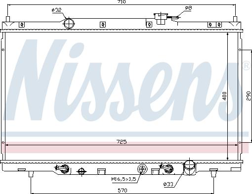 Nissens 68106 - Hladnjak, hladjenje motora www.molydon.hr