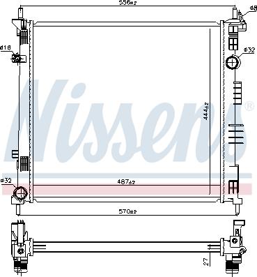 Nissens 68774 - Hladnjak, hladjenje motora www.molydon.hr