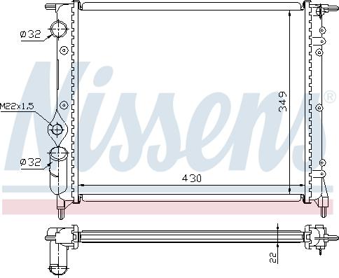 Nissens 698307 - Hladnjak, hladjenje motora www.molydon.hr