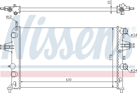 Nissens 693336 - Hladnjak, hladjenje motora www.molydon.hr