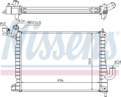 Nissens 691308 - Hladnjak, hladjenje motora www.molydon.hr