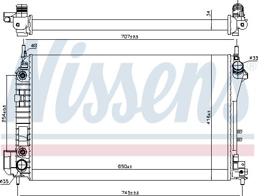 Nissens 63023 - Hladnjak, hladjenje motora www.molydon.hr