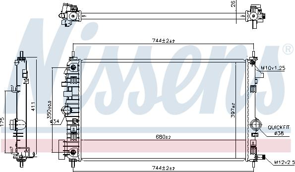 Nissens 630769 - Hladnjak, hladjenje motora www.molydon.hr