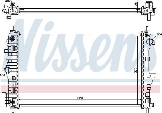 Nissens 630715 - Hladnjak, hladjenje motora www.molydon.hr