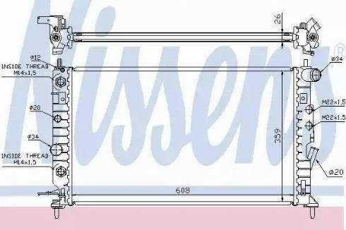 Nissens 63078A - Hladnjak, hladjenje motora www.molydon.hr