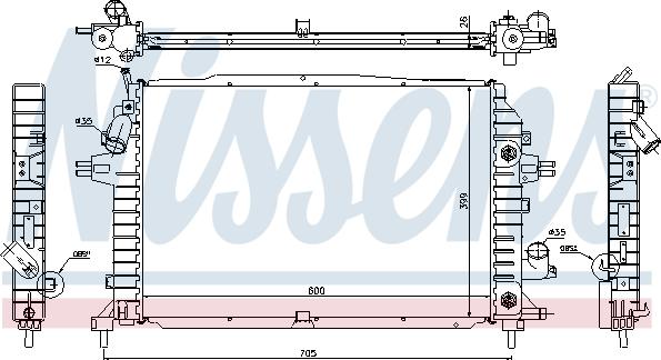 Nissens 63115A - Hladnjak, hladjenje motora www.molydon.hr