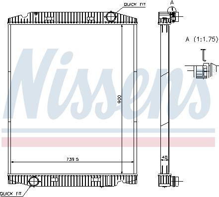 Nissens 63331A - Hladnjak, hladjenje motora www.molydon.hr