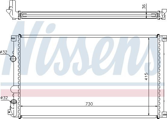 Nissens 693082 - Hladnjak, hladjenje motora www.molydon.hr