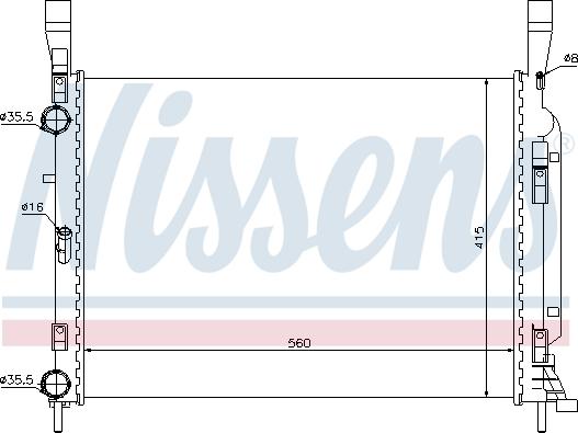 Nissens 637628 - Hladnjak, hladjenje motora www.molydon.hr