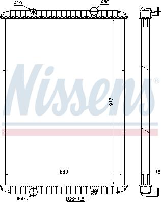 Nissens 637750 - Hladnjak, hladjenje motora www.molydon.hr