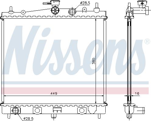 Nissens 62902A - Hladnjak, hladjenje motora www.molydon.hr