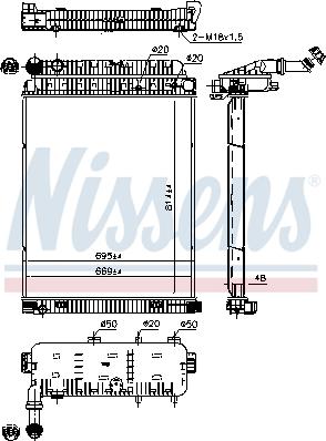 Nissens 62648 - Hladnjak, hladjenje motora www.molydon.hr