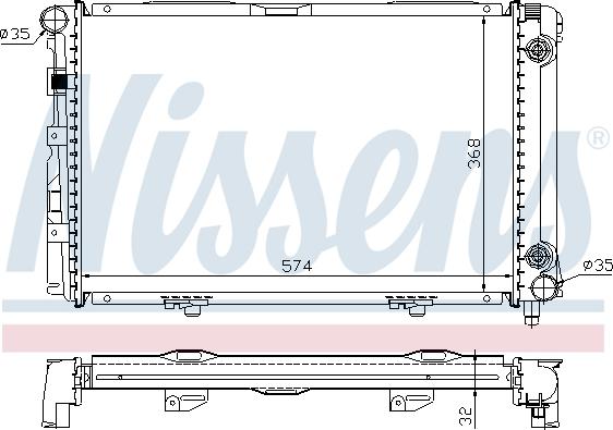 Nissens 62670A - Hladnjak, hladjenje motora www.molydon.hr