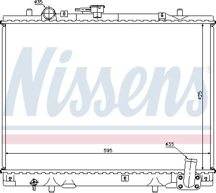 Nissens 62892 - Hladnjak, hladjenje motora www.molydon.hr