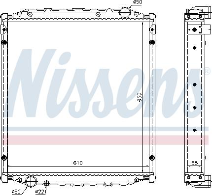 Nissens 62876A - Hladnjak, hladjenje motora www.molydon.hr