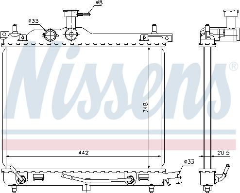 Nissens 67547 - Hladnjak, hladjenje motora www.molydon.hr