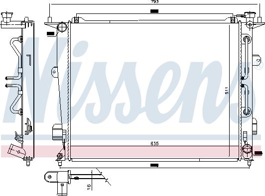 Nissens 675047 - Hladnjak, hladjenje motora www.molydon.hr