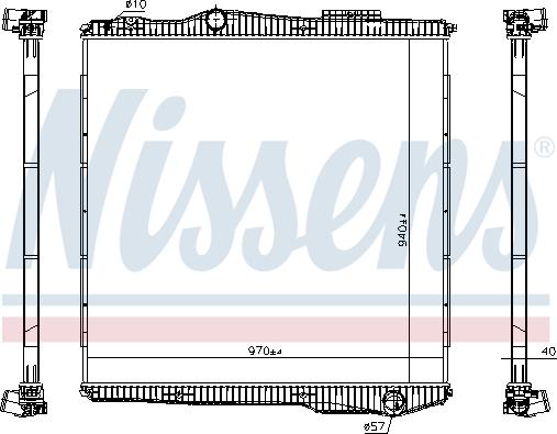 Nissens 672910 - Hladnjak, hladjenje motora www.molydon.hr