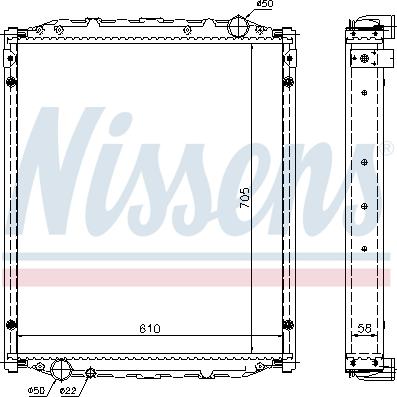 Nissens 67220A - Hladnjak, hladjenje motora www.molydon.hr