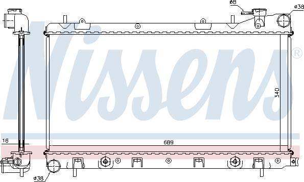 Nissens 67705A - Hladnjak, hladjenje motora www.molydon.hr