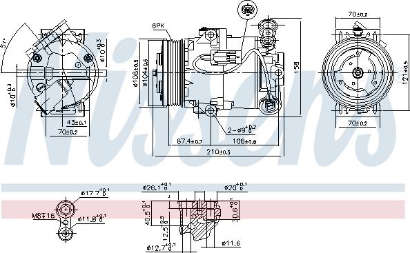 Nissens 89096 - Kompresor, klima-Uređaj www.molydon.hr