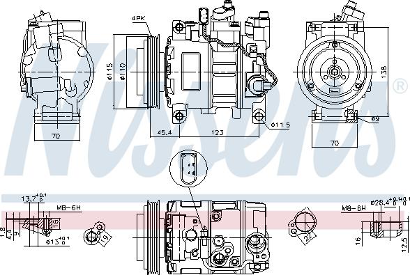 Nissens 89049 - Kompresor, klima-Uređaj www.molydon.hr