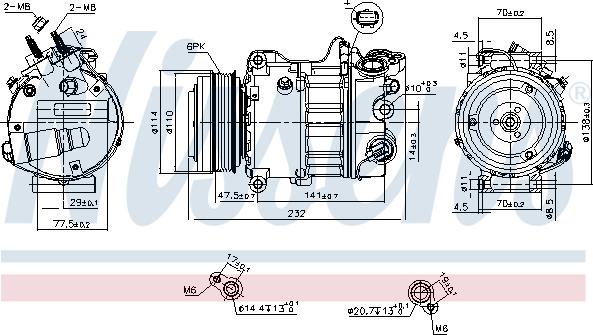 Nissens 890585 - Kompresor, klima-Uređaj www.molydon.hr