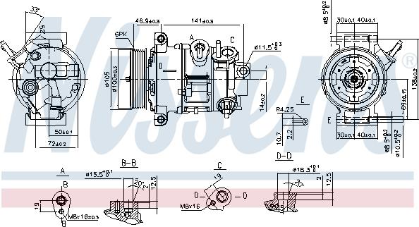 Nissens 890030 - Kompresor, klima-Uređaj www.molydon.hr