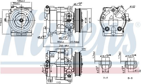 Nissens 890187 - Kompresor, klima-Uređaj www.molydon.hr