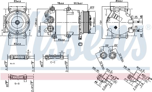 NISSENS 890392 - Kompresor, klima-Uređaj www.molydon.hr