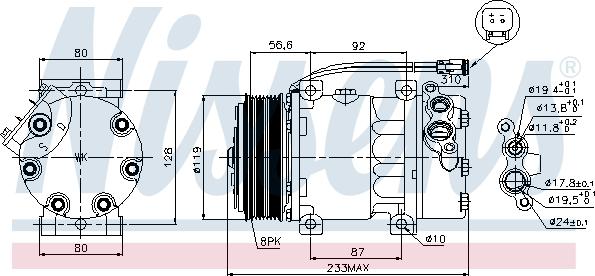 Nissens 89035 - Kompresor, klima-Uređaj www.molydon.hr