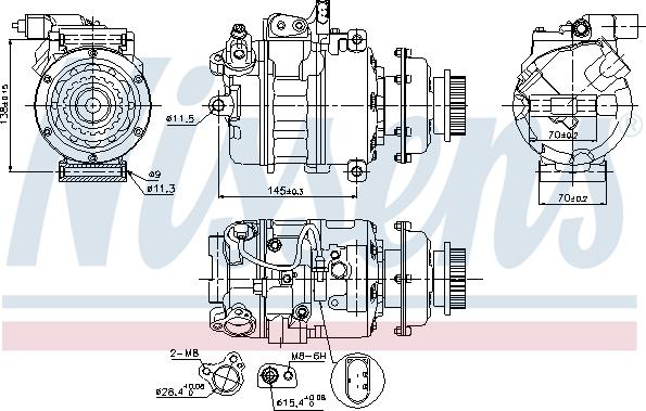 Nissens 89036 - Kompresor, klima-Uređaj www.molydon.hr