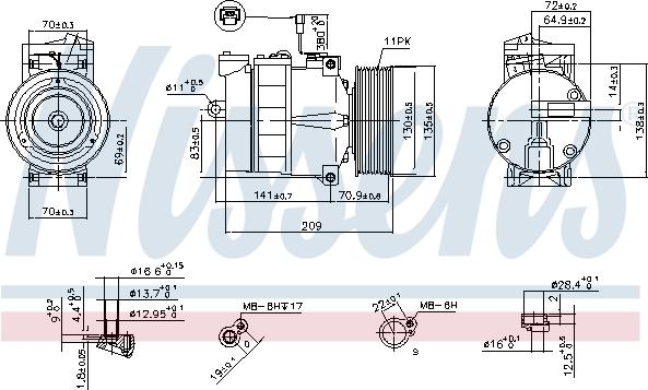 Nissens 89028 - Kompresor, klima-Uređaj www.molydon.hr